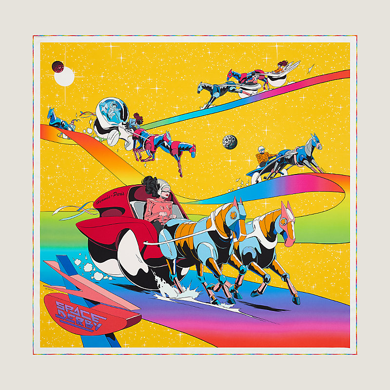 Space Derby scarf 90 | Hermès Australia